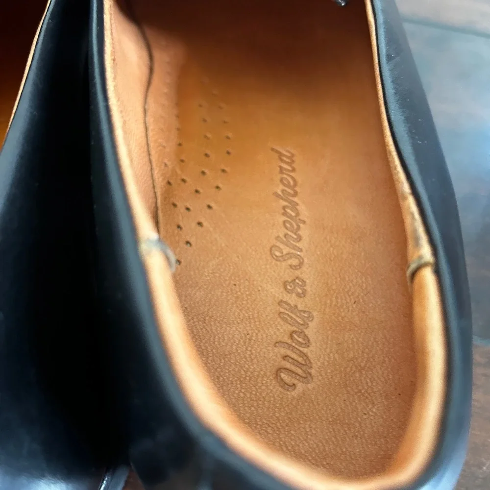 NWOB Wolf & Shepherd Ringer Penny Loafer‎ Men's 11.5 Black Minimalist Old Money